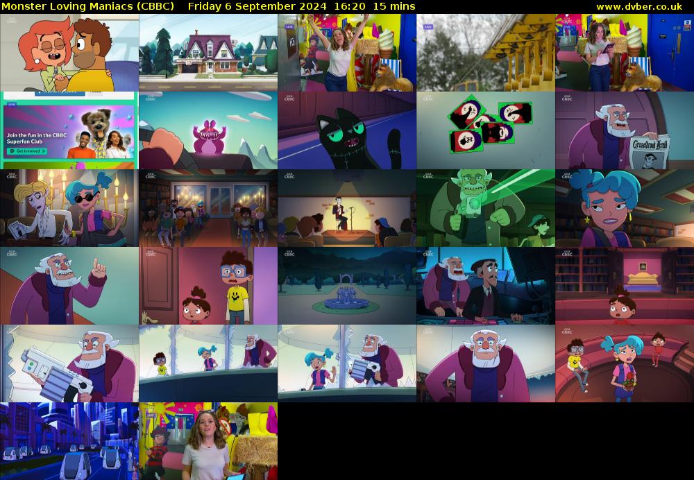 Monster Loving Maniacs (CBBC) Friday 6 September 2024 16:20 - 16:35
