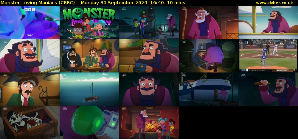 Monster Loving Maniacs (CBBC) Monday 30 September 2024 16:40 - 16:50