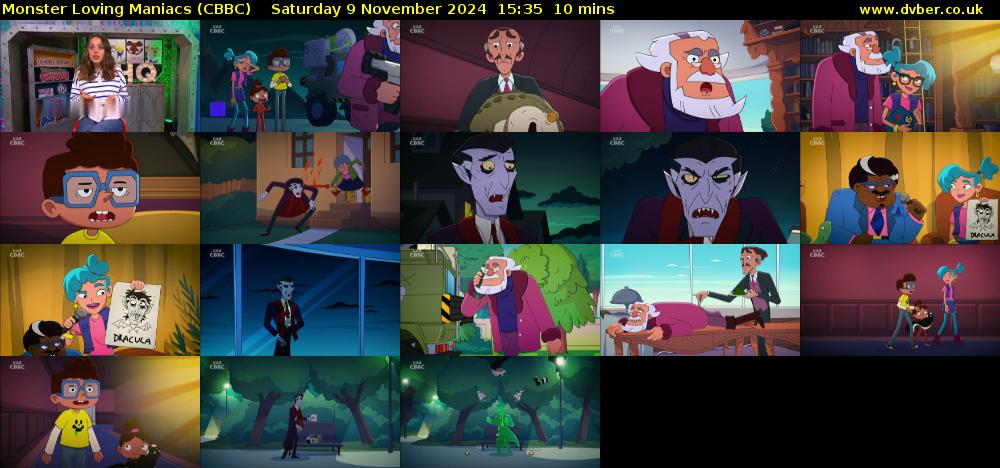 Monster Loving Maniacs (CBBC) Saturday 9 November 2024 15:35 - 15:45