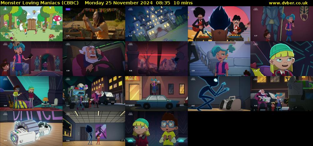 Monster Loving Maniacs (CBBC) Monday 25 November 2024 08:35 - 08:45