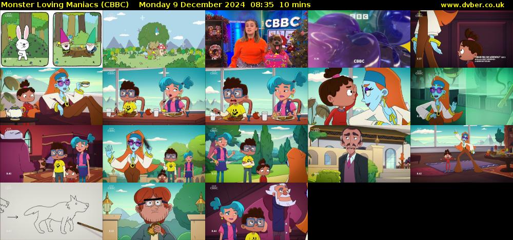 Monster Loving Maniacs (CBBC) Monday 9 December 2024 08:35 - 08:45