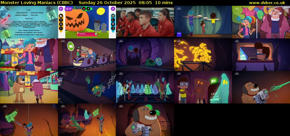 Monster Loving Maniacs (CBBC) Sunday 26 October 2025 08:05 - 08:15