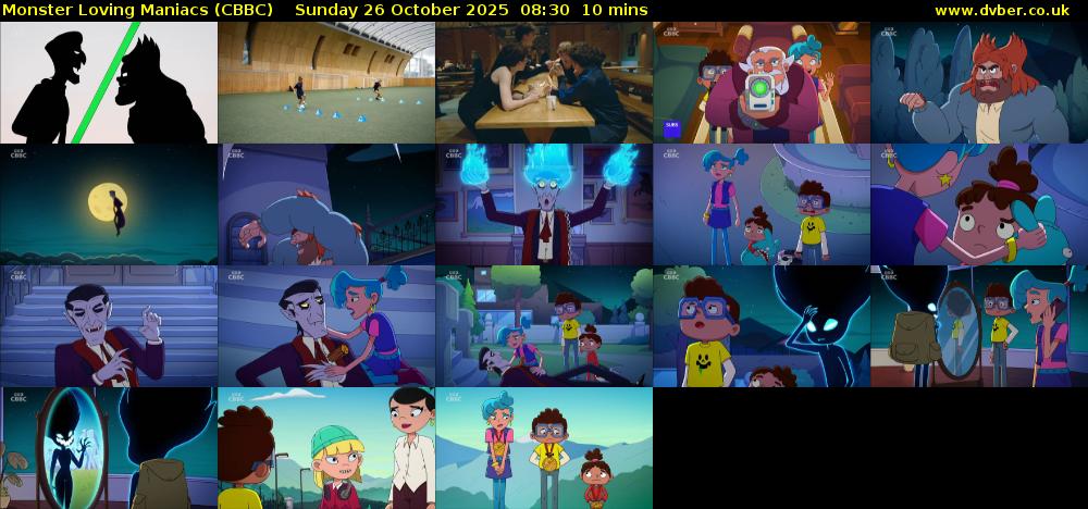 Monster Loving Maniacs (CBBC) Sunday 26 October 2025 08:30 - 08:40
