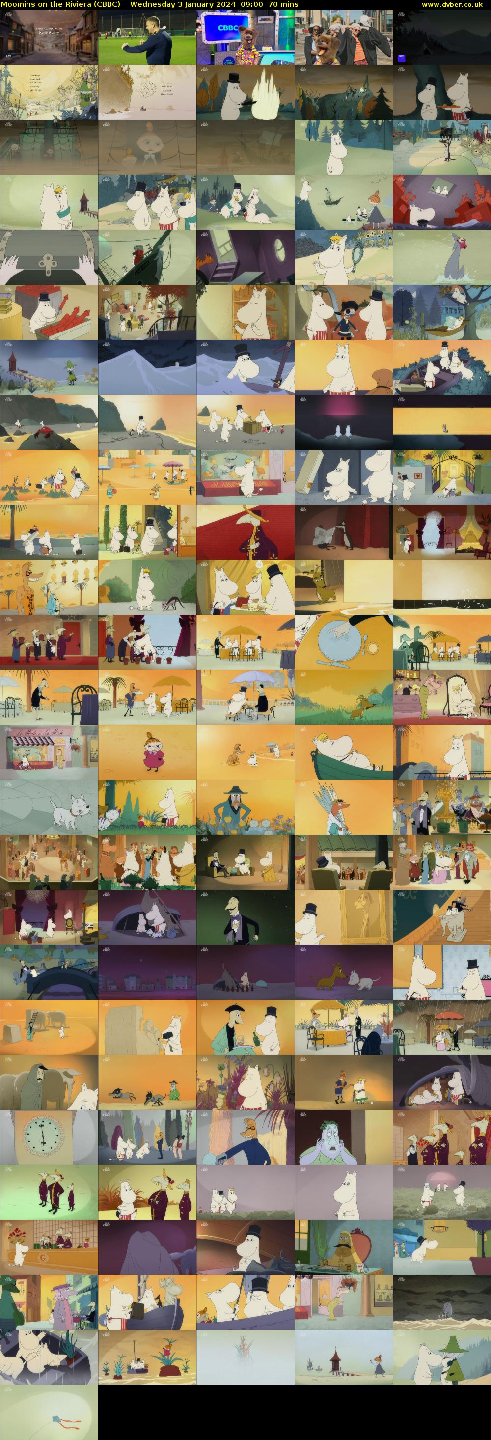 Moomins on the Riviera (CBBC) Wednesday 3 January 2024 09:00 - 10:10