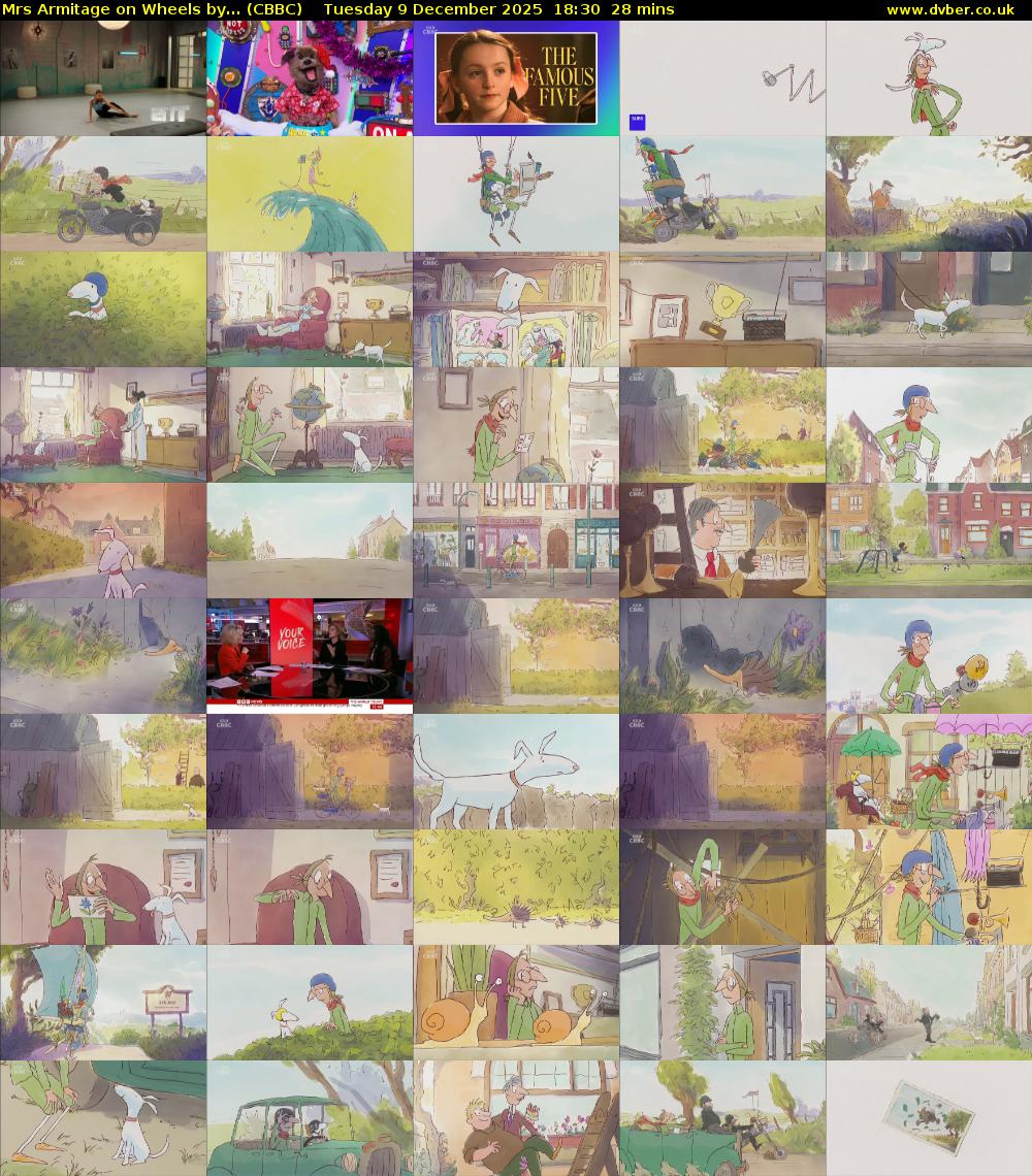 Mrs Armitage on Wheels by... (CBBC) Tuesday 9 December 2025 18:30 - 18:58