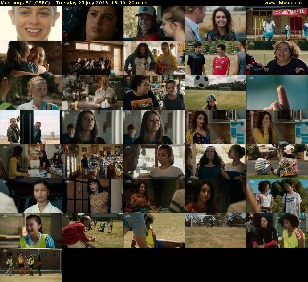Mustangs FC (CBBC) Tuesday 25 July 2023 13:40 - 14:00