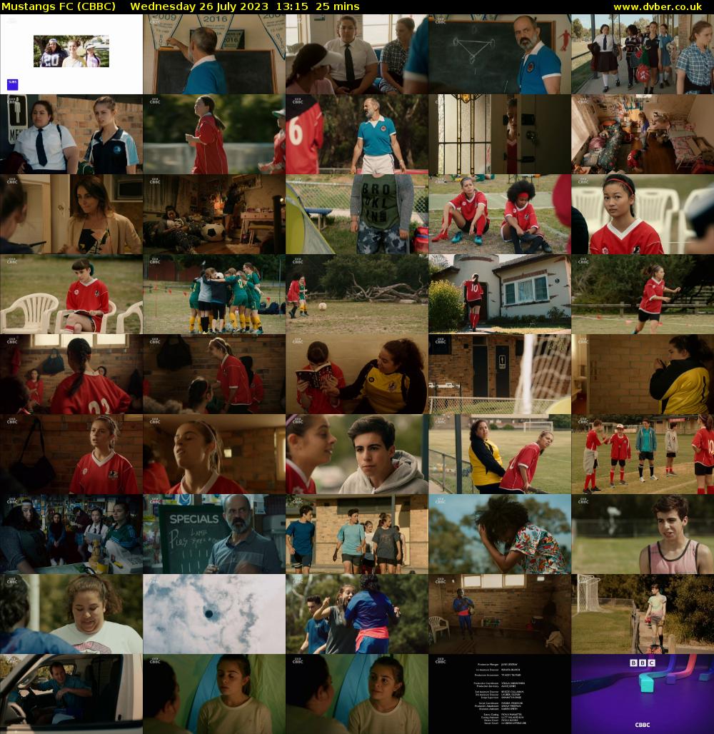 Mustangs FC (CBBC) Wednesday 26 July 2023 13:15 - 13:40