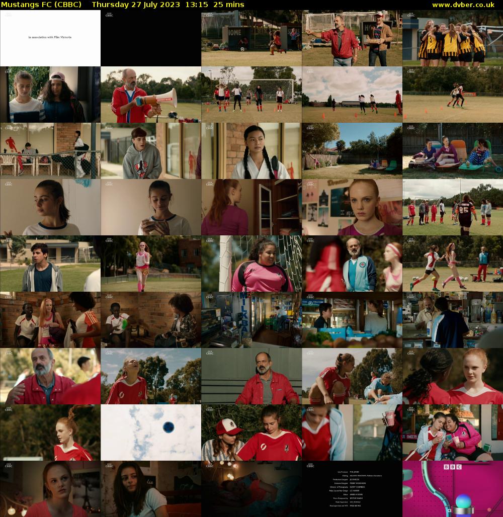 Mustangs FC (CBBC) Thursday 27 July 2023 13:15 - 13:40