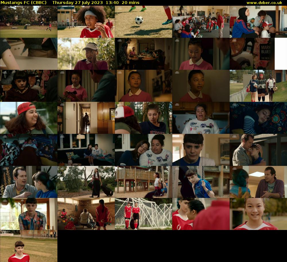 Mustangs FC (CBBC) Thursday 27 July 2023 13:40 - 14:00
