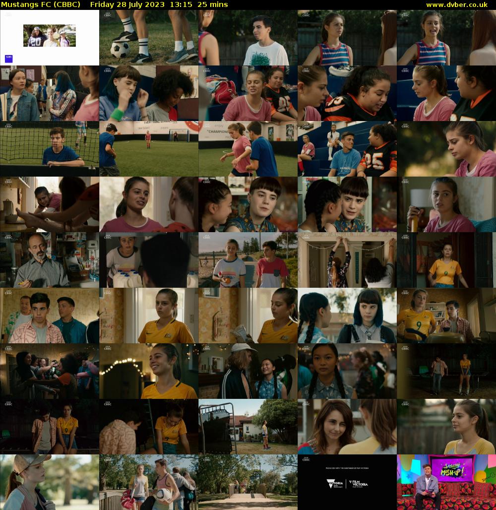 Mustangs FC (CBBC) Friday 28 July 2023 13:15 - 13:40