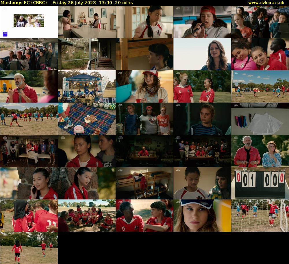 Mustangs FC (CBBC) Friday 28 July 2023 13:40 - 14:00