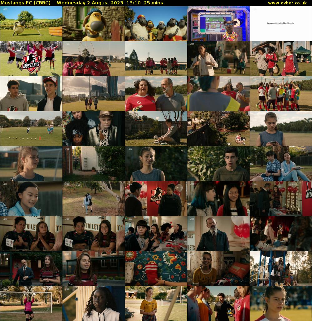 Mustangs FC (CBBC) Wednesday 2 August 2023 13:10 - 13:35