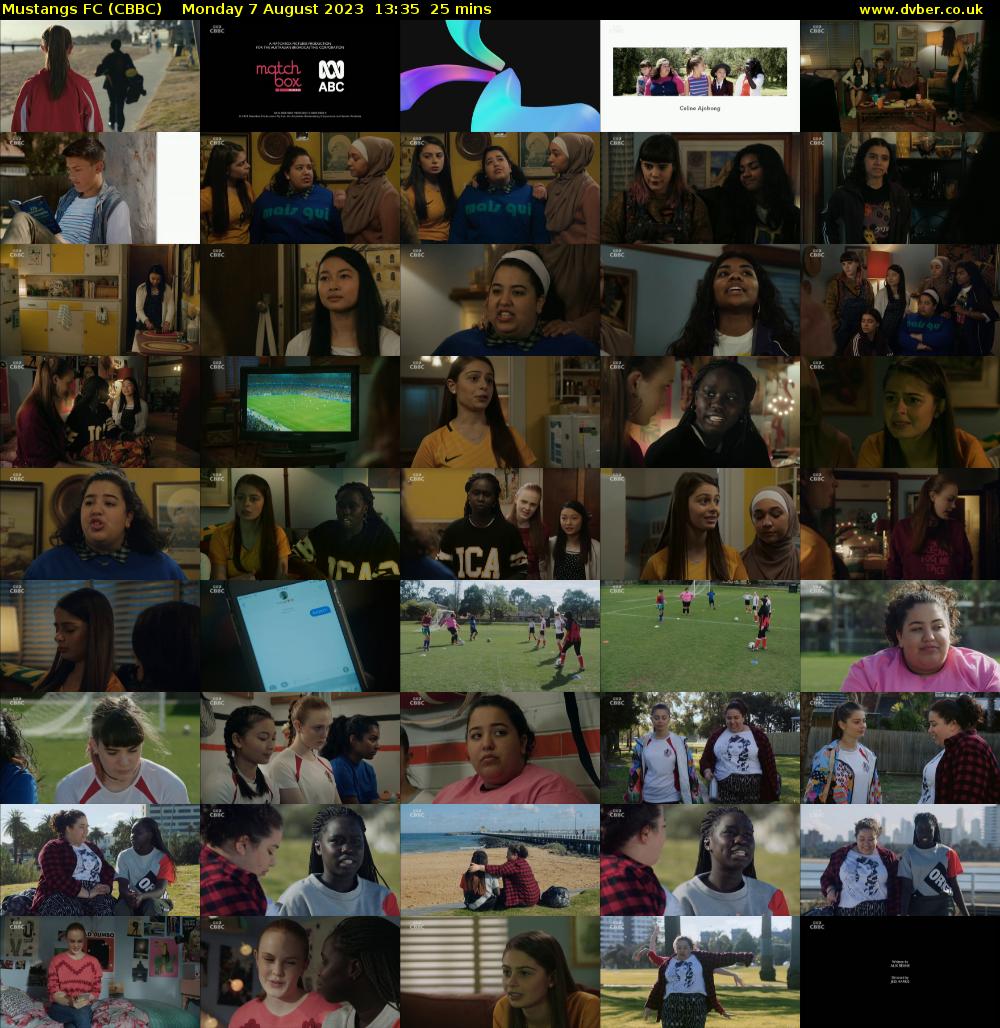 Mustangs FC (CBBC) Monday 7 August 2023 13:35 - 14:00