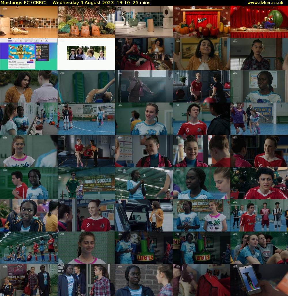 Mustangs FC (CBBC) Wednesday 9 August 2023 13:10 - 13:35