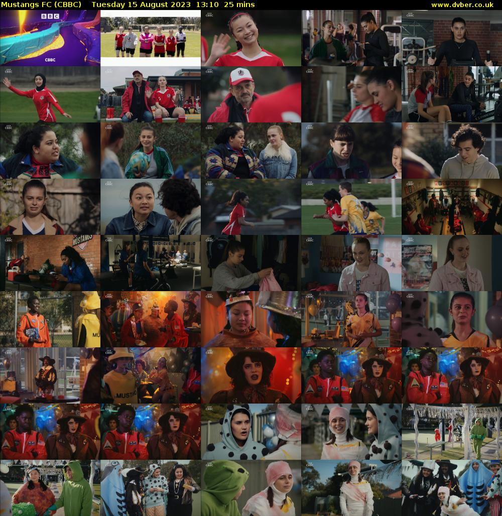 Mustangs FC (CBBC) Tuesday 15 August 2023 13:10 - 13:35