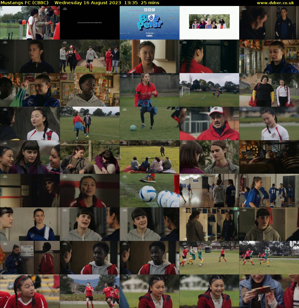 Mustangs FC (CBBC) Wednesday 16 August 2023 13:35 - 14:00