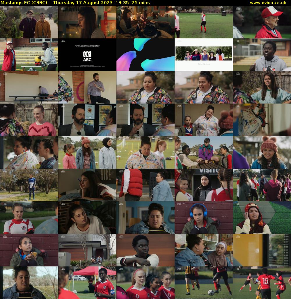 Mustangs FC (CBBC) Thursday 17 August 2023 13:35 - 14:00
