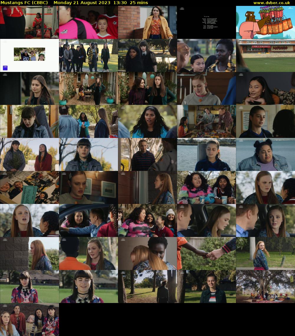 Mustangs FC (CBBC) Monday 21 August 2023 13:30 - 13:55