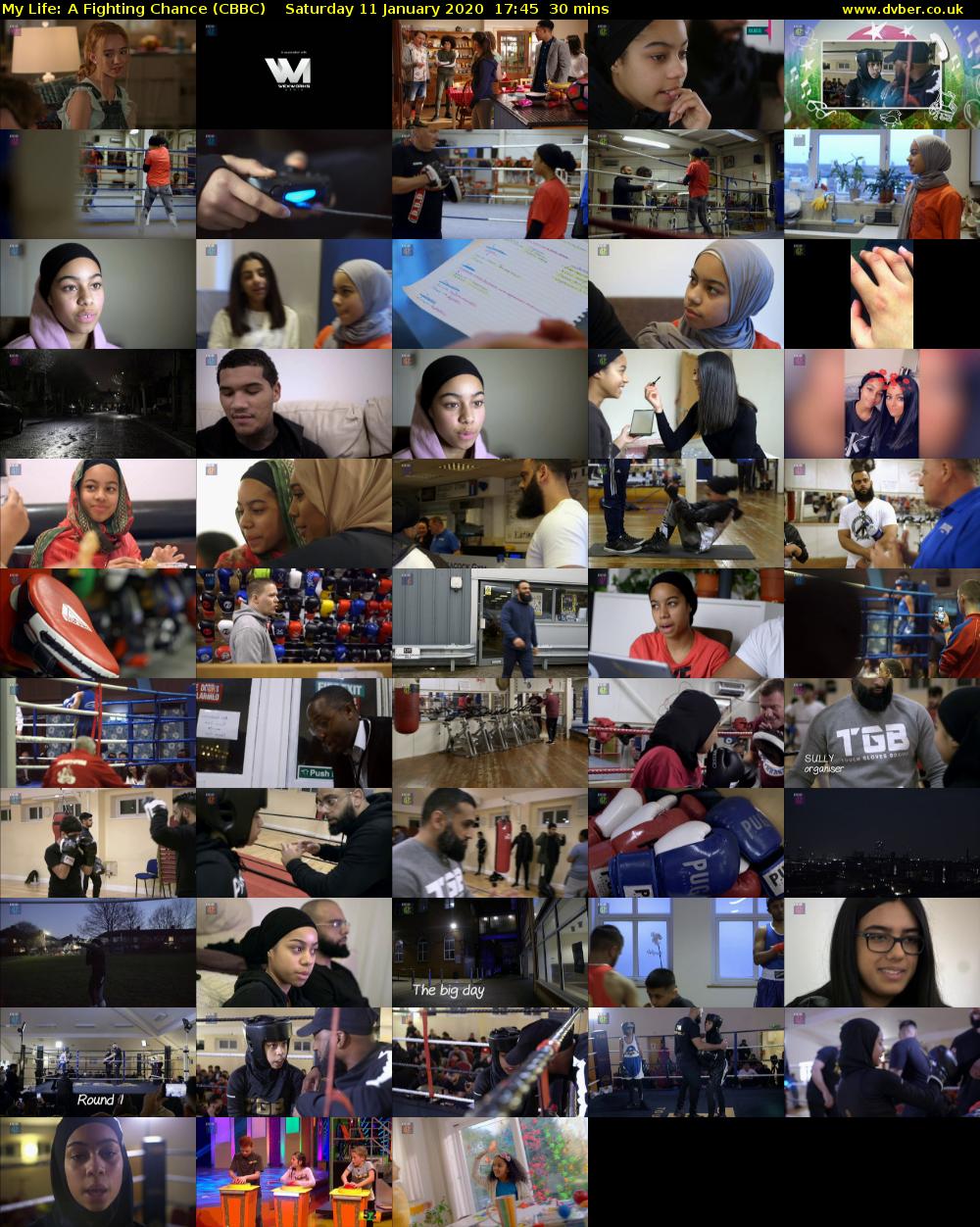 My Life: A Fighting Chance (CBBC) Saturday 11 January 2020 17:45 - 18:15