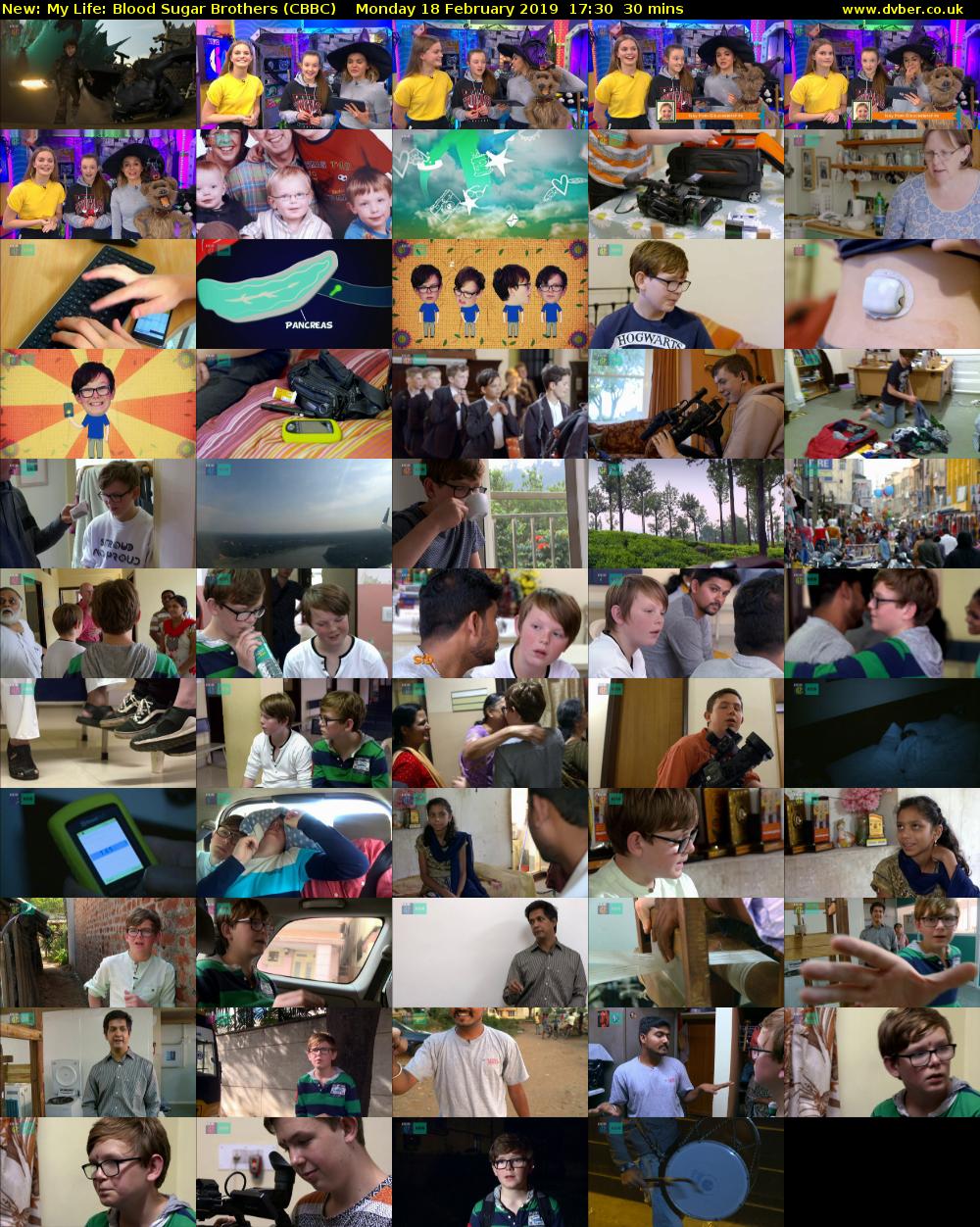 My Life: Blood Sugar Brothers (CBBC) Monday 18 February 2019 17:30 - 18:00