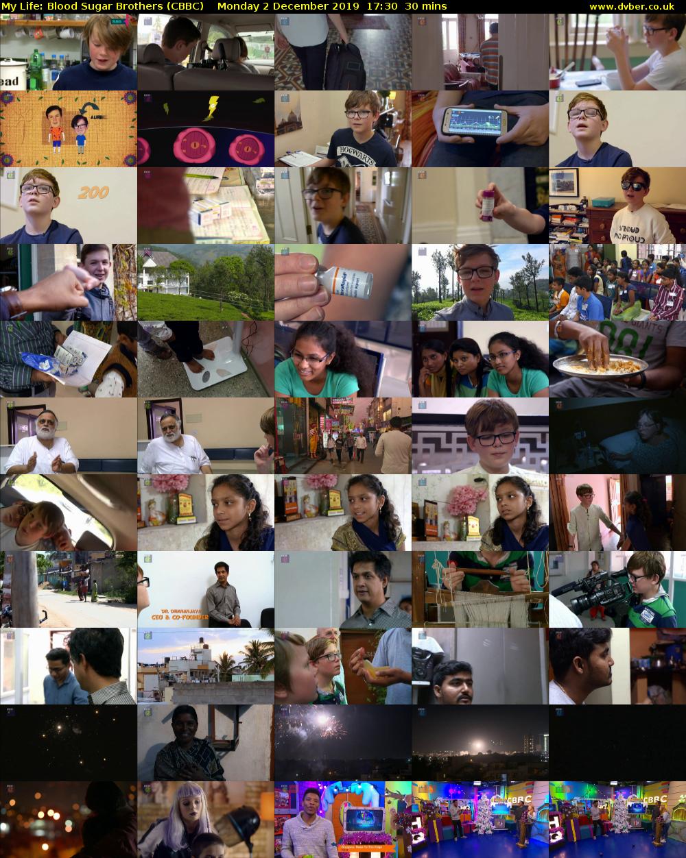 My Life: Blood Sugar Brothers (CBBC) Monday 2 December 2019 17:30 - 18:00