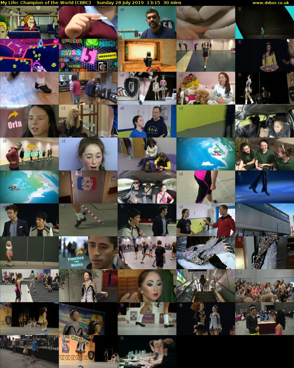 My Life: Champion of the World (CBBC) Sunday 28 July 2019 13:15 - 13:45