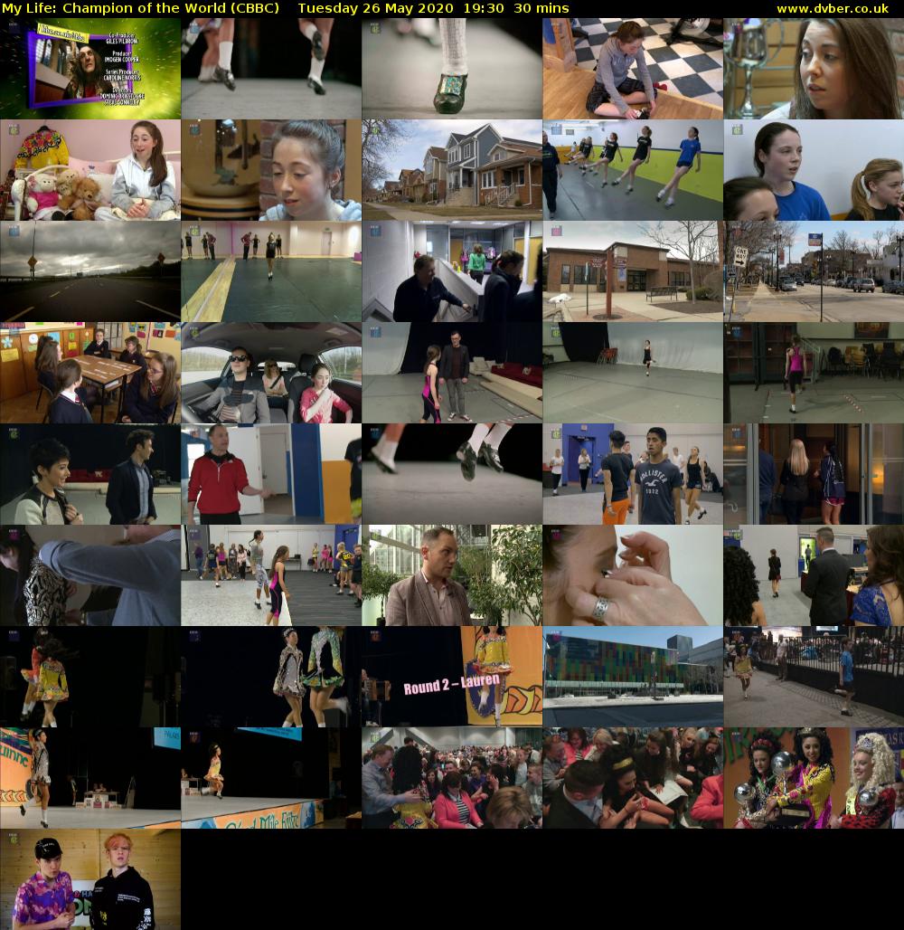 My Life: Champion of the World (CBBC) Tuesday 26 May 2020 19:30 - 20:00