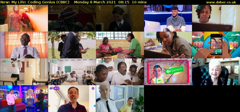 My Life: Coding Genius (CBBC) Monday 8 March 2021 08:15 - 08:25