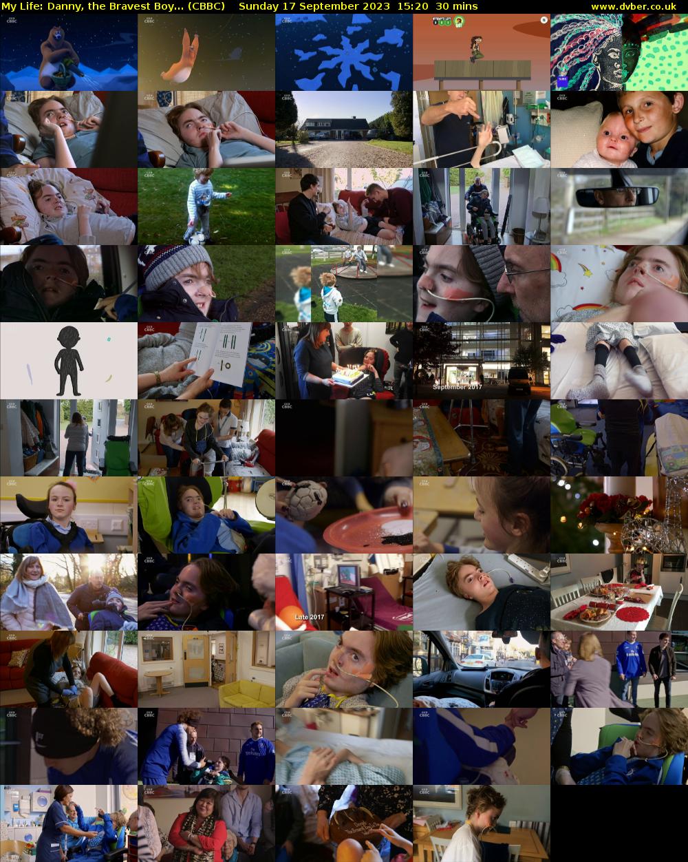 My Life: Danny, the Bravest Boy... (CBBC) Sunday 17 September 2023 15:20 - 15:50