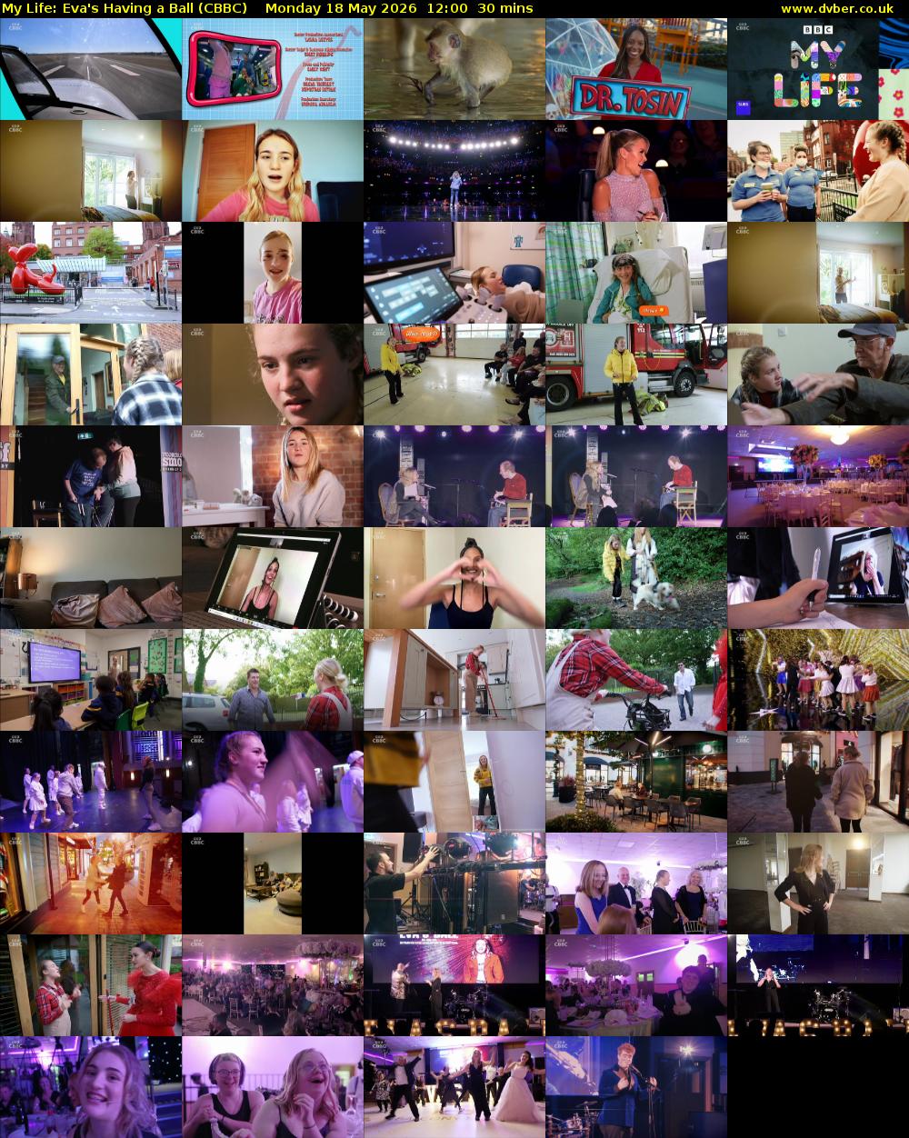 My Life: Eva's Having a Ball (CBBC) Monday 18 May 2026 12:00 - 12:30