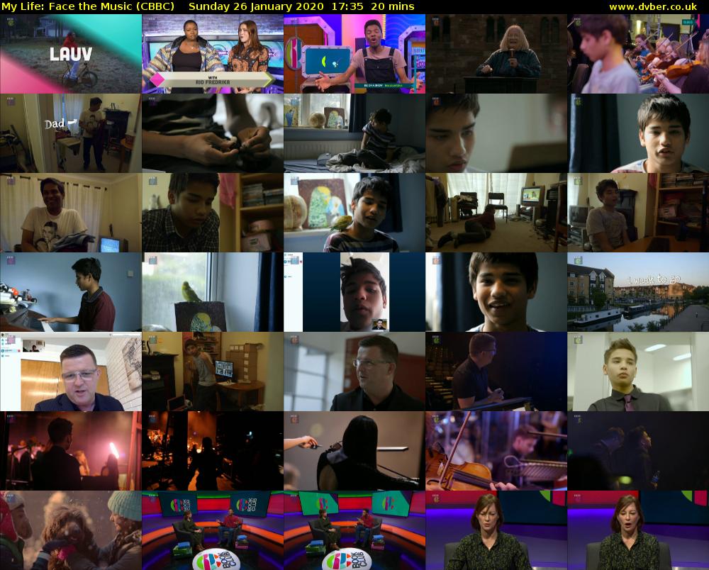 My Life: Face the Music (CBBC) Sunday 26 January 2020 17:35 - 17:55