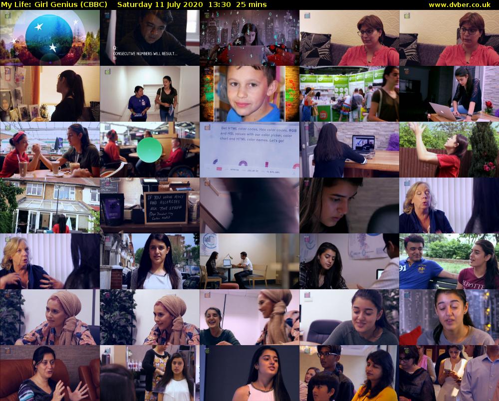 My Life: Girl Genius (CBBC) Saturday 11 July 2020 13:30 - 13:55