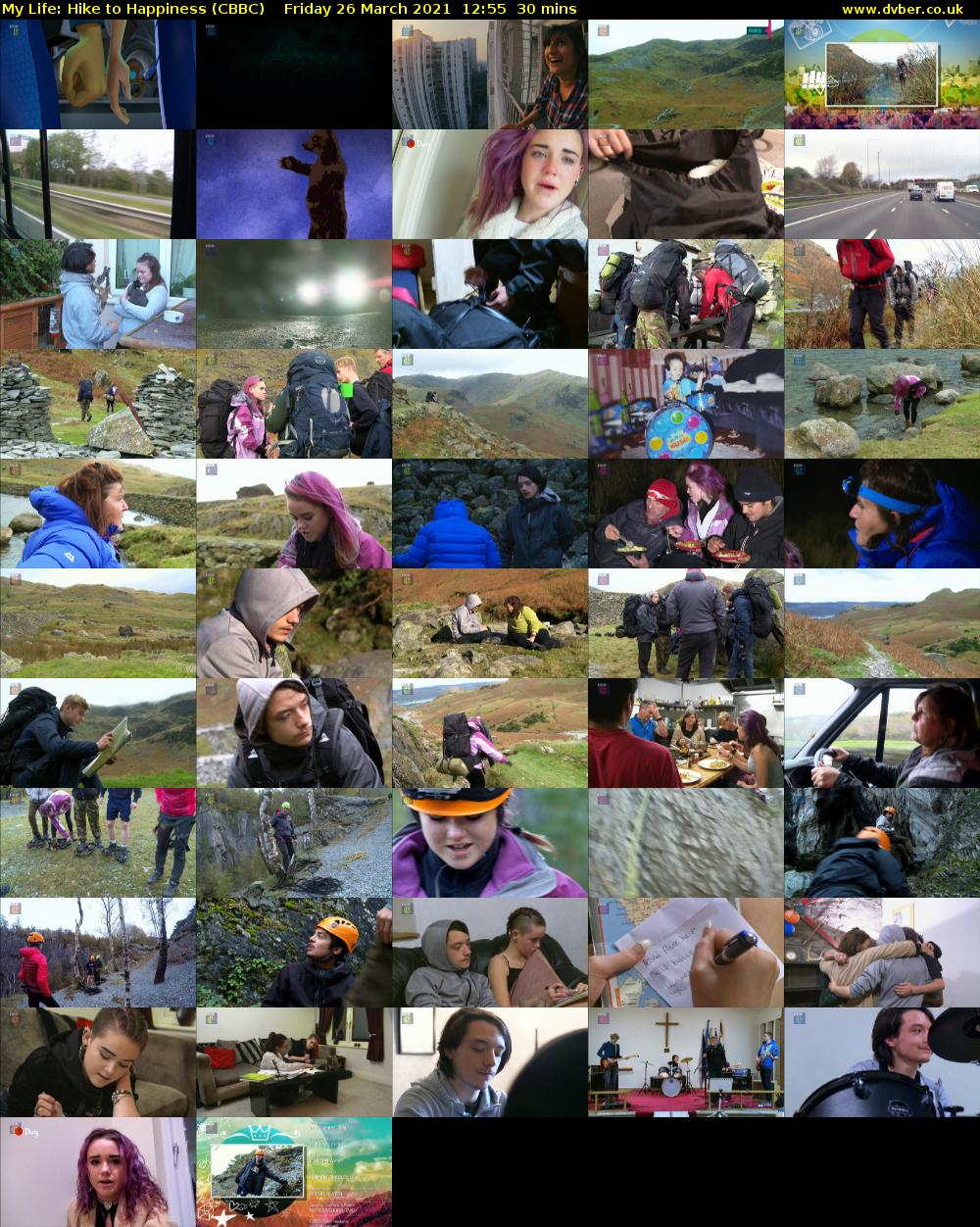 My Life: Hike To Happiness (CBBC) Friday 26 March 2021 12:55 - 13:25