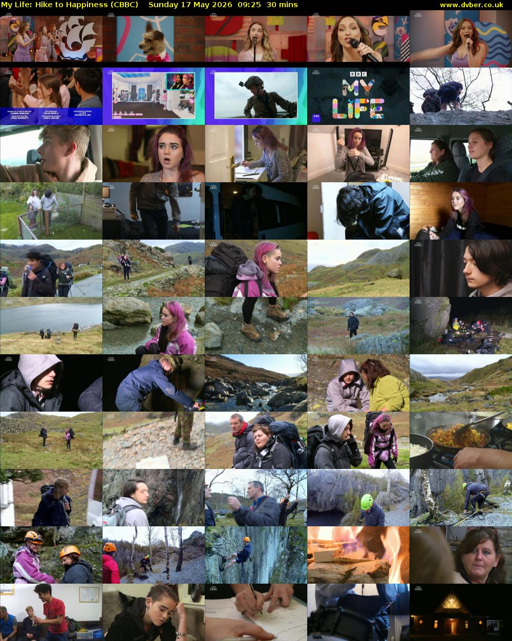 My Life: Hike To Happiness (CBBC) Sunday 17 May 2026 09:25 - 09:55