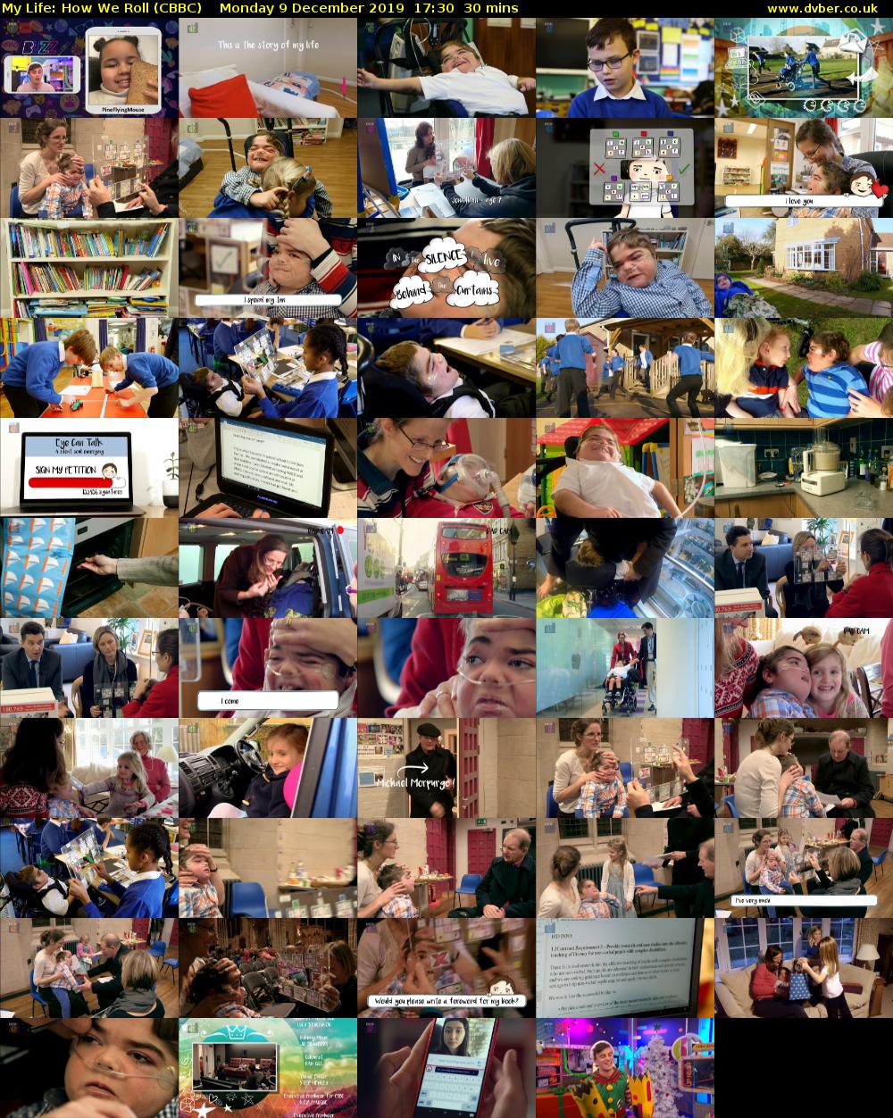 My Life: How We Roll (CBBC) Monday 9 December 2019 17:30 - 18:00