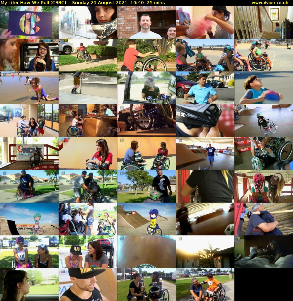 My Life: How We Roll (CBBC) Sunday 29 August 2021 19:40 - 20:05