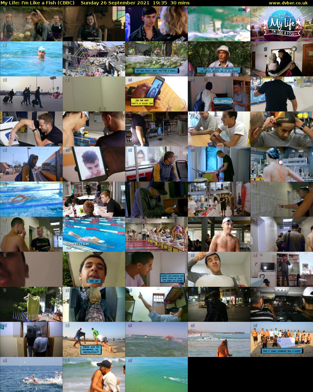 My Life: I'm Like a Fish (CBBC) Sunday 26 September 2021 19:35 - 20:05