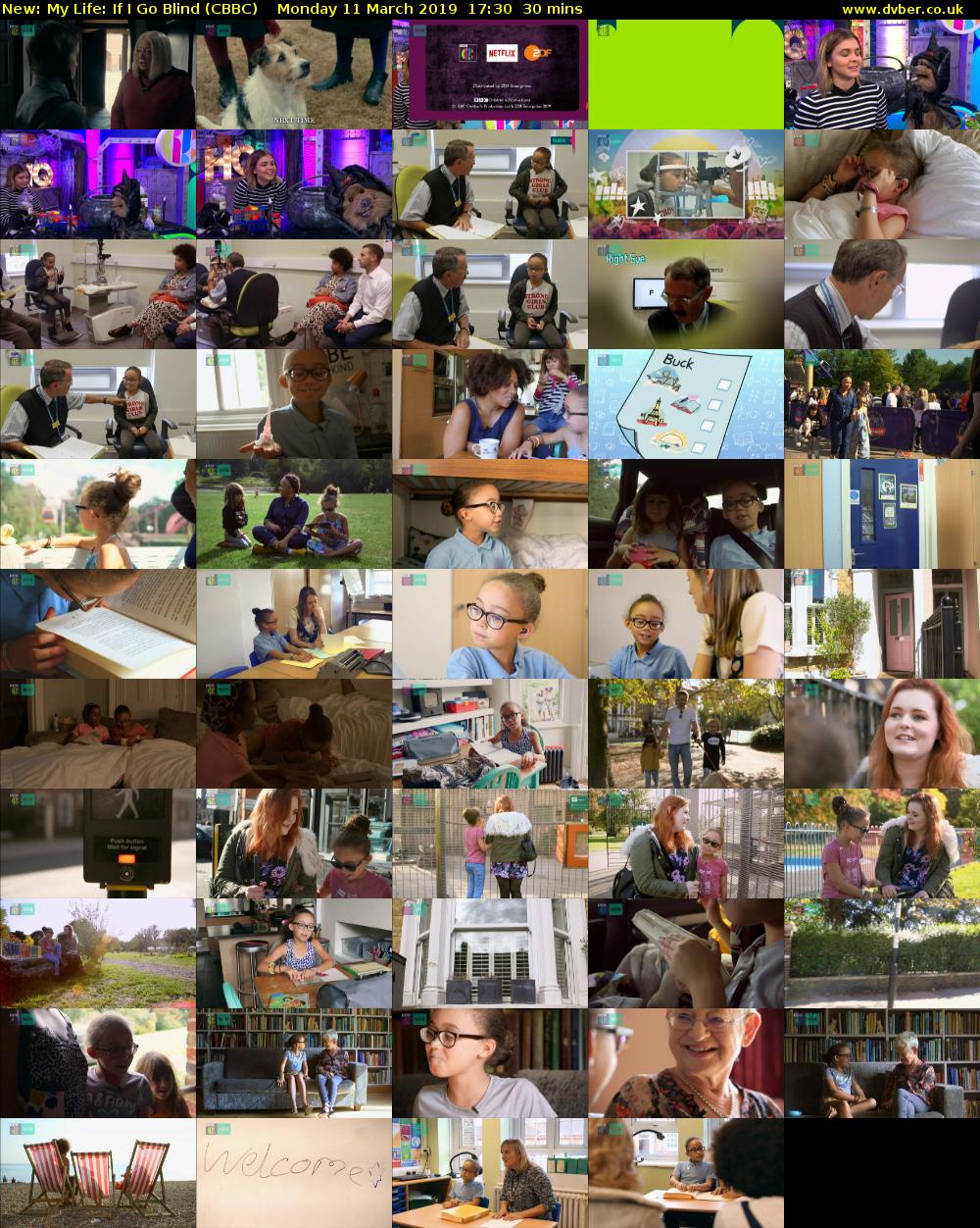 My Life: If I Go Blind (CBBC) Monday 11 March 2019 17:30 - 18:00