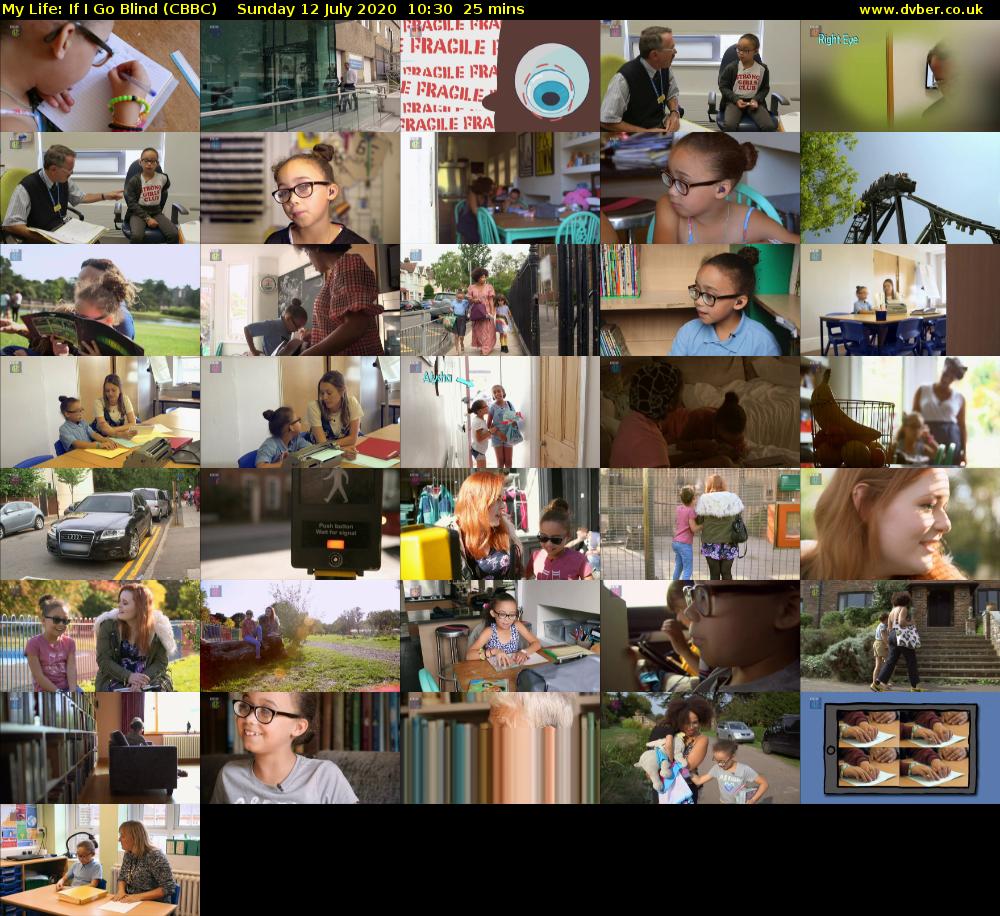 My Life: If I Go Blind (CBBC) Sunday 12 July 2020 10:30 - 10:55