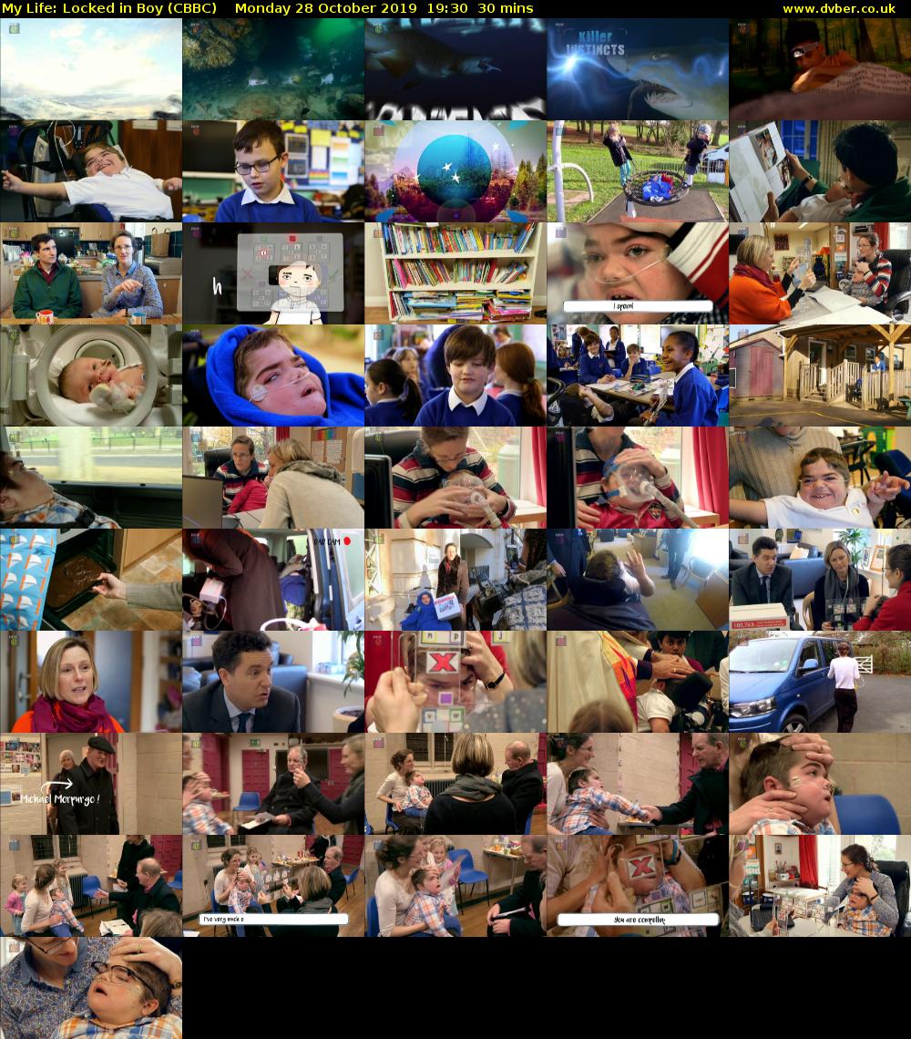 My Life: Locked in Boy (CBBC) Monday 28 October 2019 19:30 - 20:00