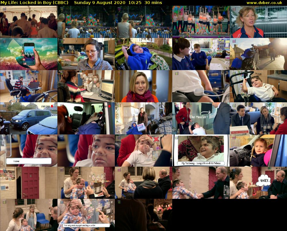 My Life: Locked in Boy (CBBC) Sunday 9 August 2020 10:25 - 10:55