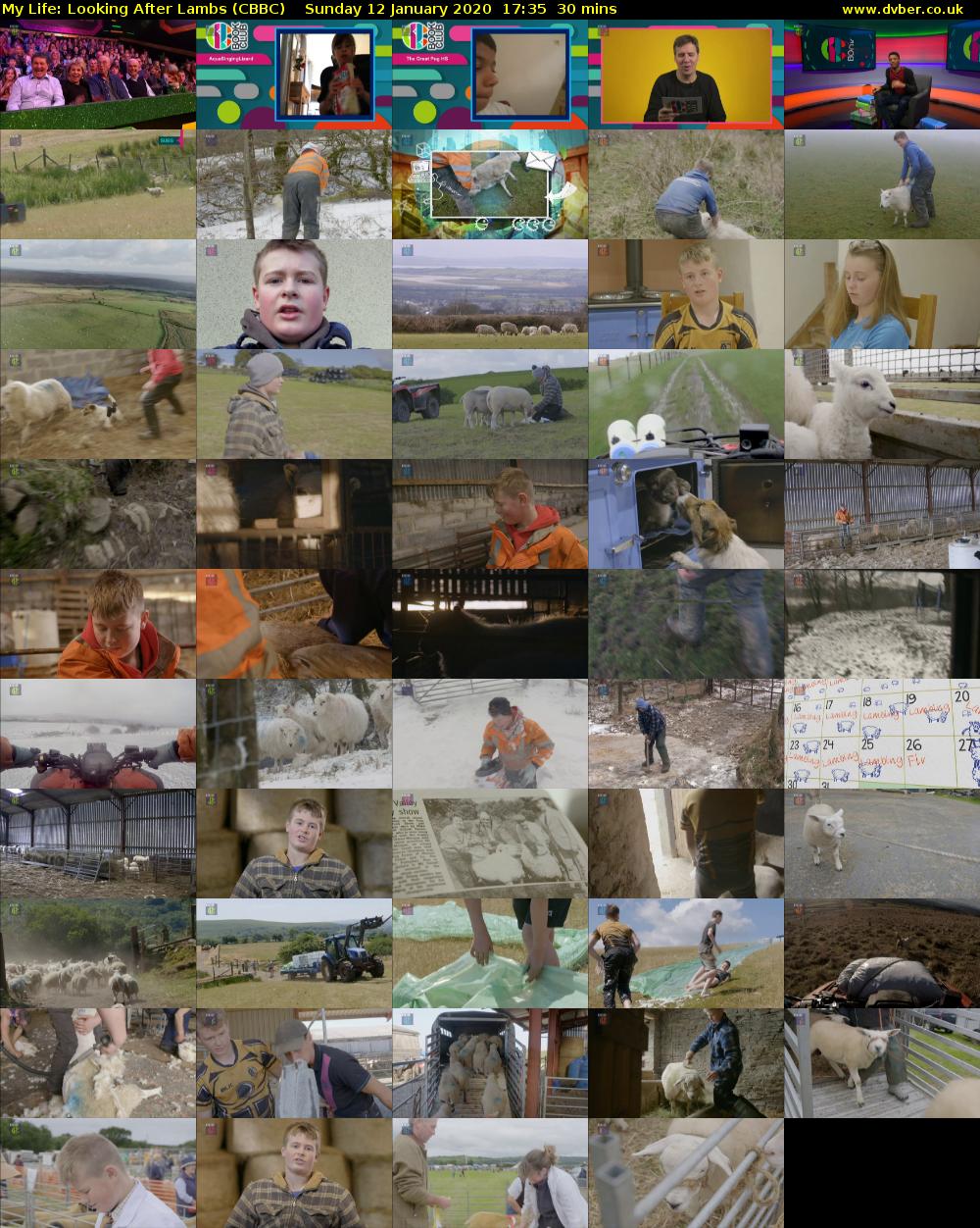 My Life: Looking After Lambs (CBBC) Sunday 12 January 2020 17:35 - 18:05