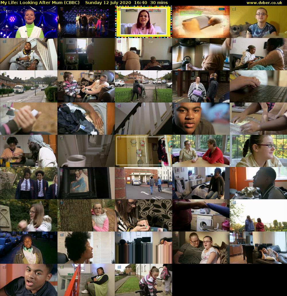 My Life: Looking After Mum (CBBC) Sunday 12 July 2020 16:40 - 17:10