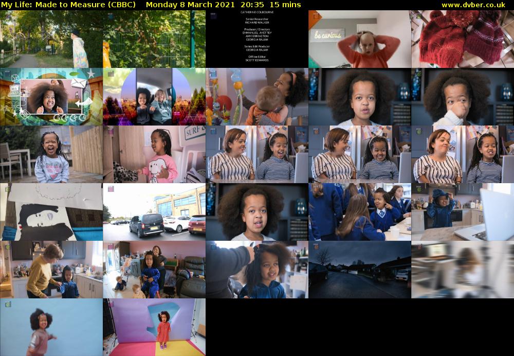 My Life: Made to Measure (CBBC) Monday 8 March 2021 20:35 - 20:50