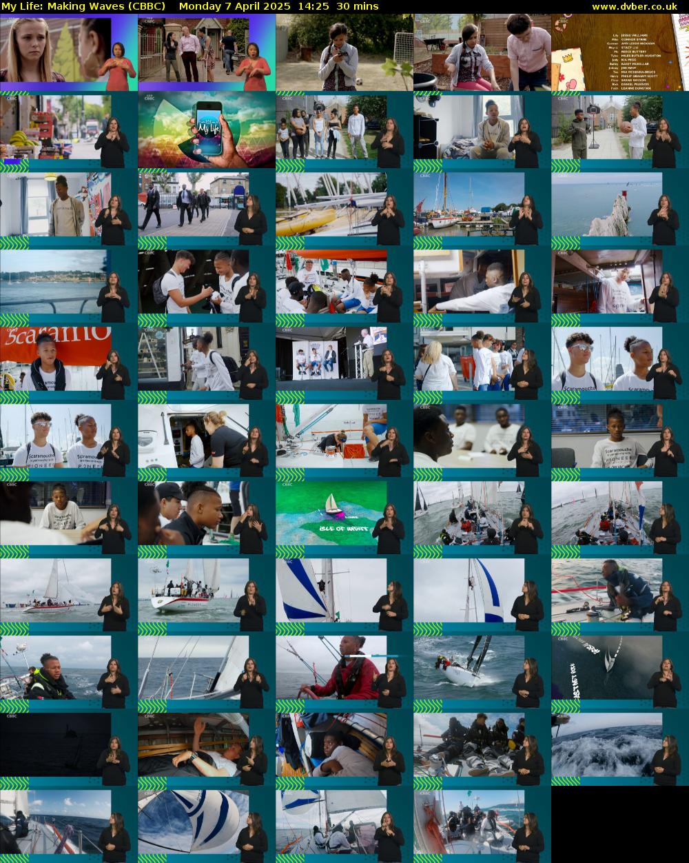 My Life: Making Waves (CBBC) Monday 7 April 2025 14:25 - 14:55