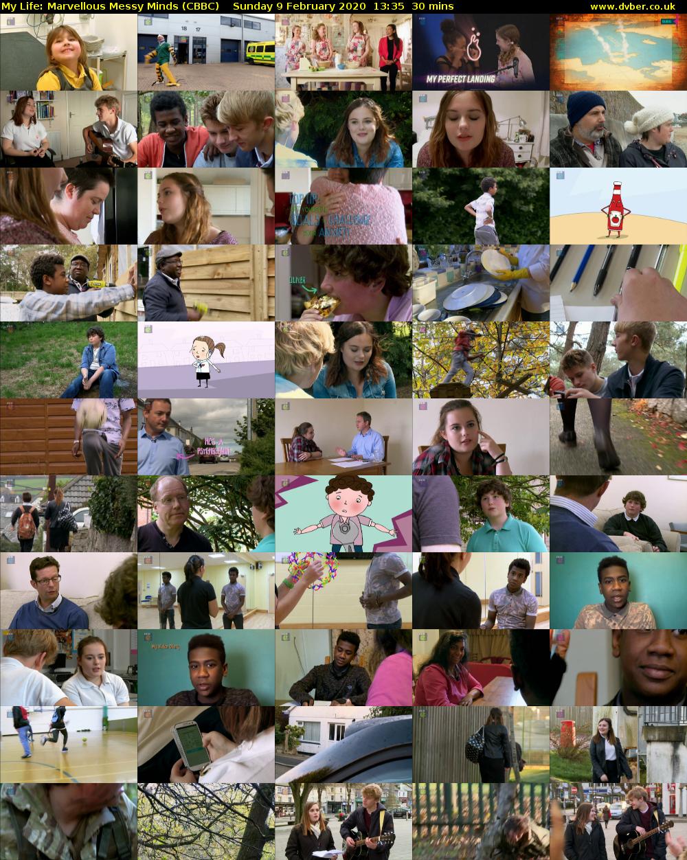 My Life: Marvellous Messy Minds (CBBC) Sunday 9 February 2020 13:35 - 14:05
