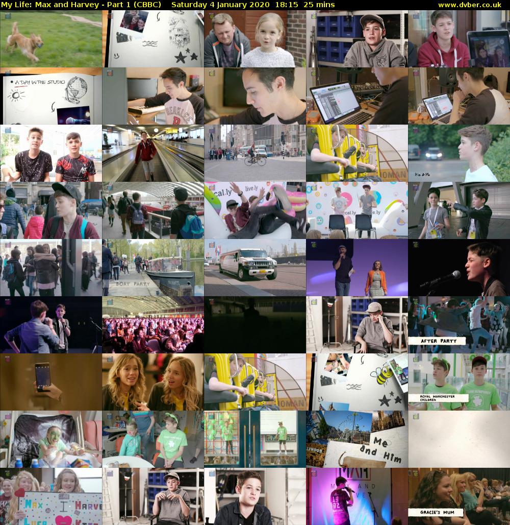 My Life: Max and Harvey - Part 1 (CBBC) Saturday 4 January 2020 18:15 - 18:40