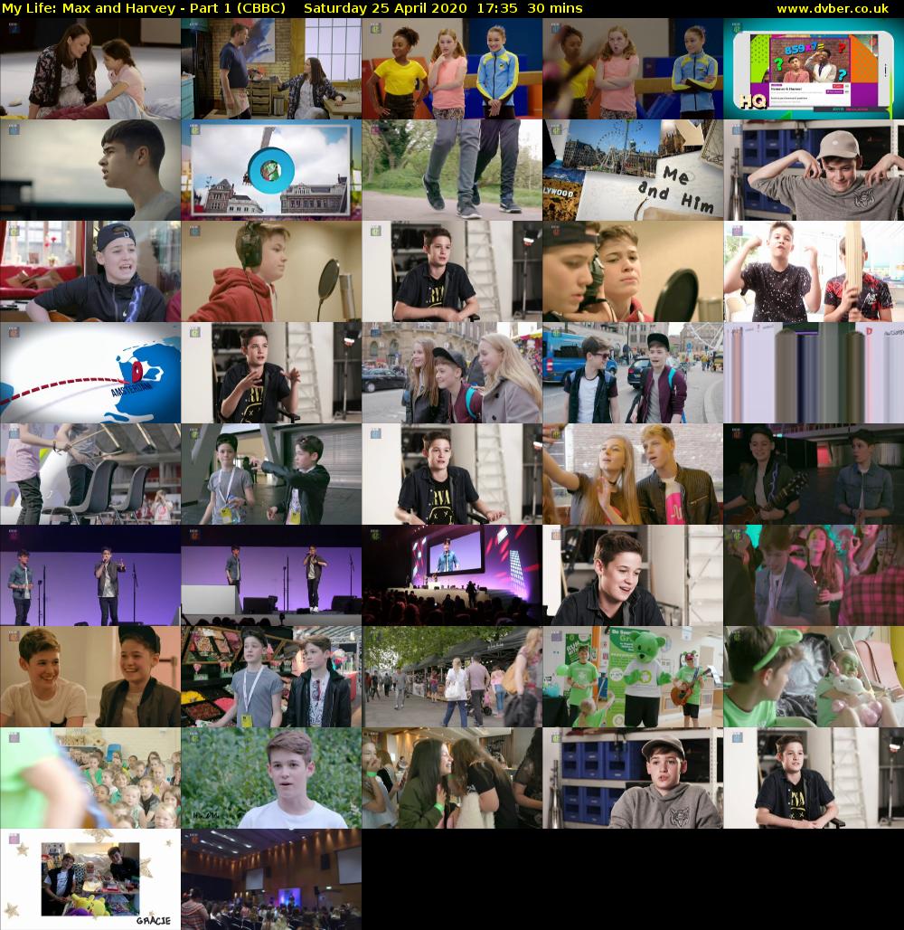 My Life: Max and Harvey - Part 1 (CBBC) Saturday 25 April 2020 17:35 - 18:05