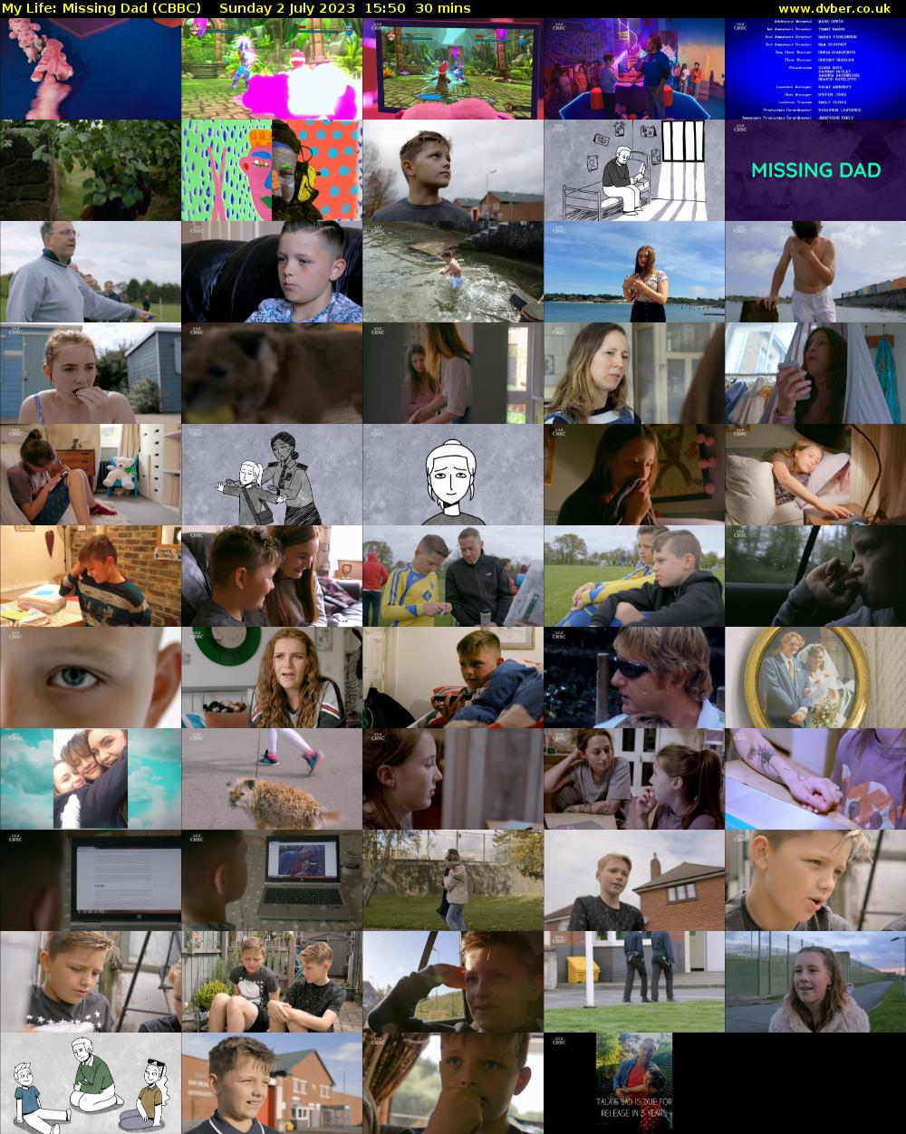My Life: Missing Dad (CBBC) Sunday 2 July 2023 15:50 - 16:20