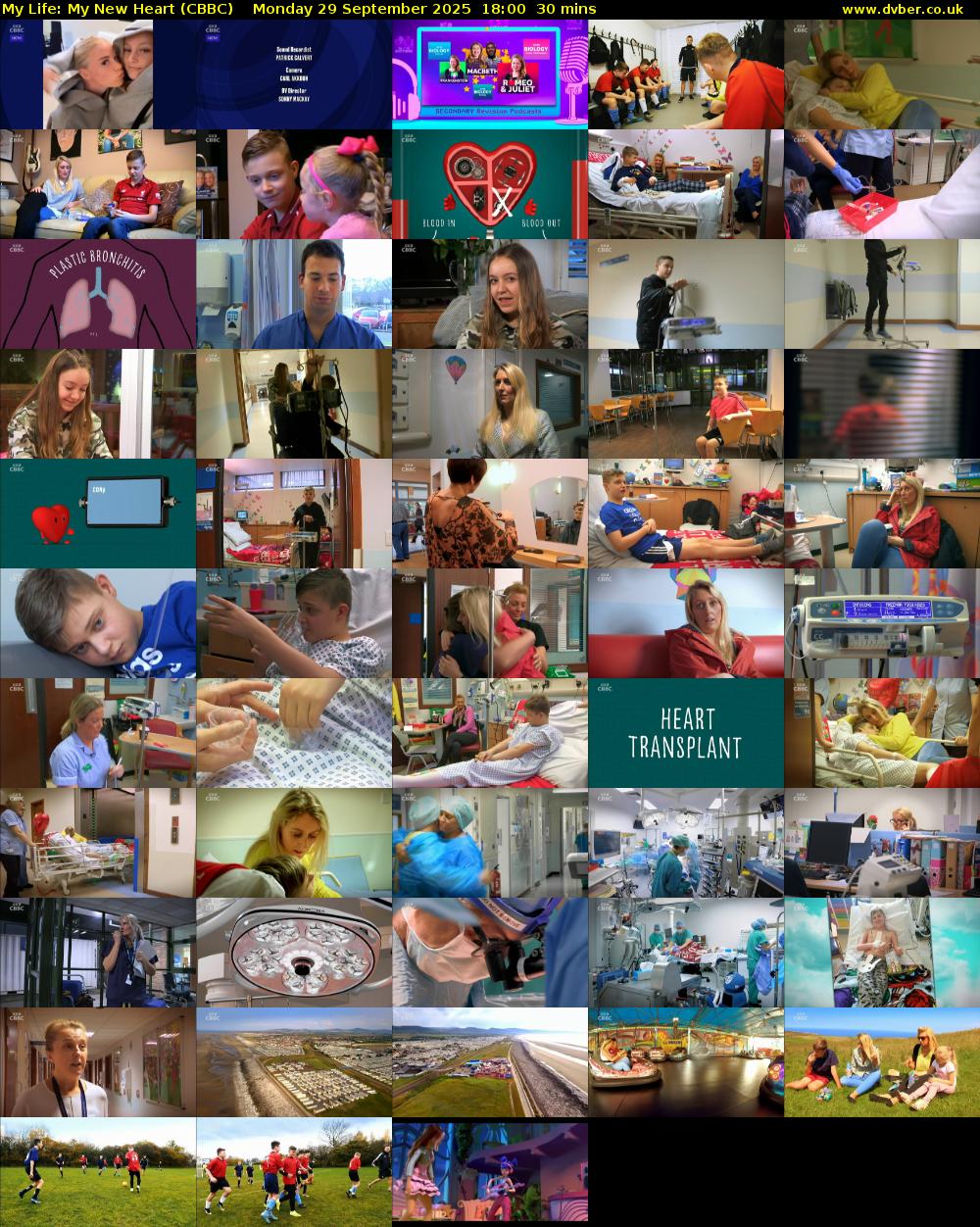 My Life: My New Heart (CBBC) Monday 29 September 2025 18:00 - 18:30